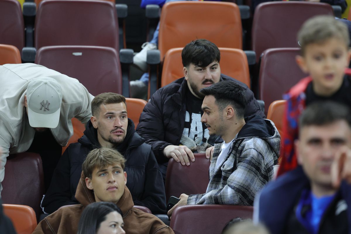 Imagini de la încălzire, înainte de FCSB - U Cluj / foto: Ionuț Iordache (GSP)