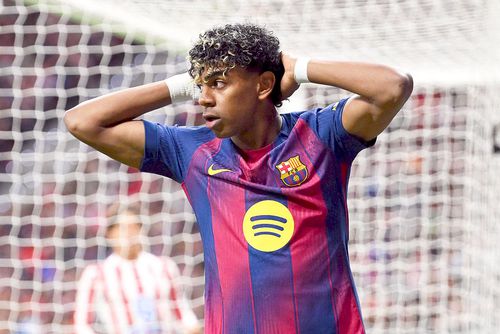 Lamine Yamal în Barcelona - Atletico/ Foto: Guliver/gettyimages