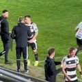 Dan Nistor, supărat că a fost schimbat înainte de pauză în Rapid - U Cluj
