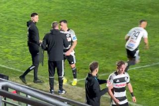 Schimbat înainte de pauză în Rapid - U Cluj, Dan Nistor a făcut urât