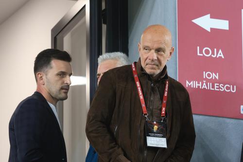 Mauro Pederzoli, fostul director sportiv de la Rapid, alături de Marius Bilașco// foto: Ionuț Iordache (GSP)
