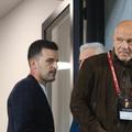 Mauro Pederzoli, fostul director sportiv de la Rapid, alături de Marius Bilașco// foto: Ionuț Iordache (GSP)