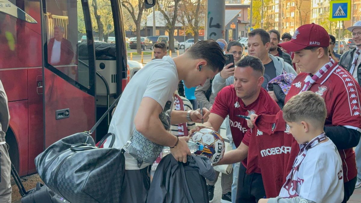 Imagini înainte de Rapid - U Cluj