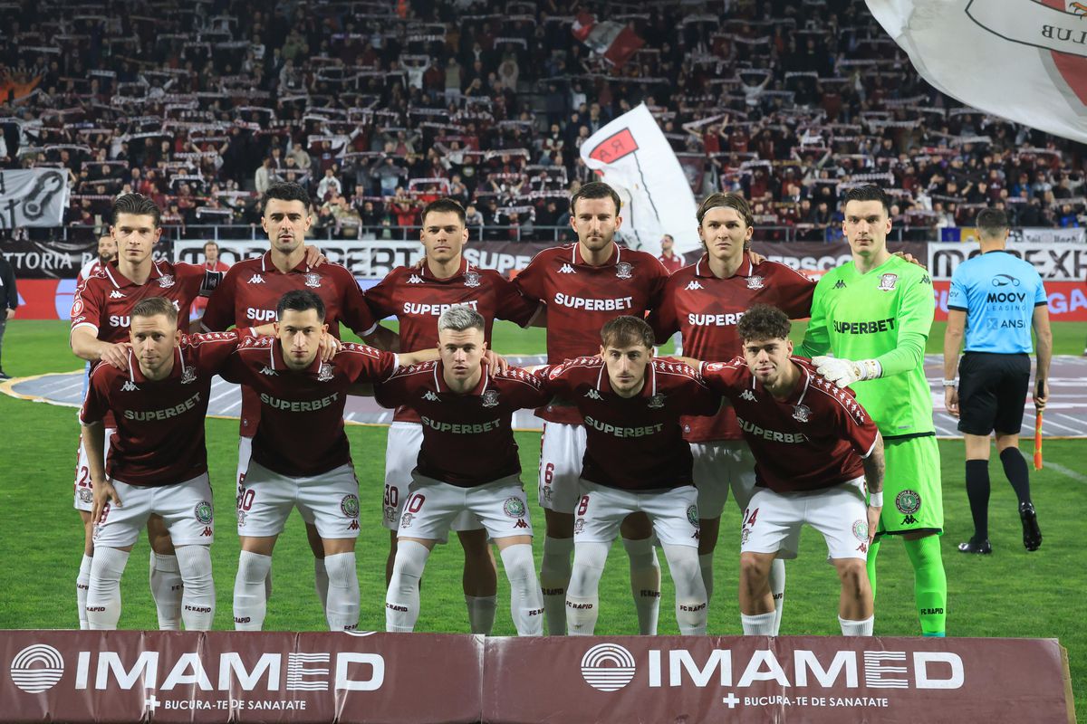 Rapid - U Cluj, imagini de pe teren și din loji