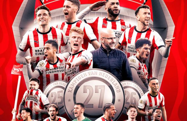 Dennis Man este CAMPION în Olanda, cu PSV! Feyenoord s-a împiedicat și șampania poate fi deschisă la Eindhoven