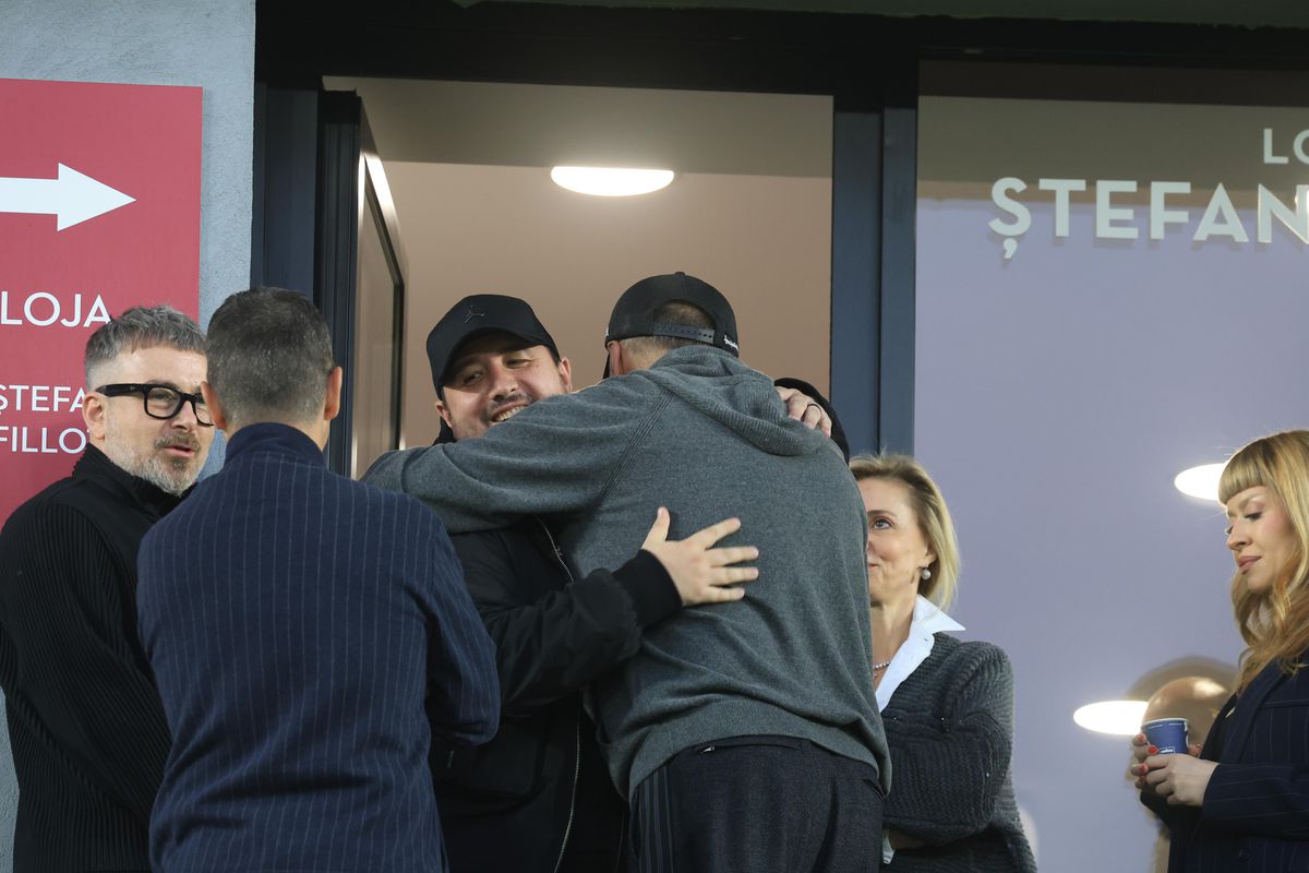 Cum au fost surprinși Dan și Diana Șucu cu câteva minute înainte de Rapid - U Cluj