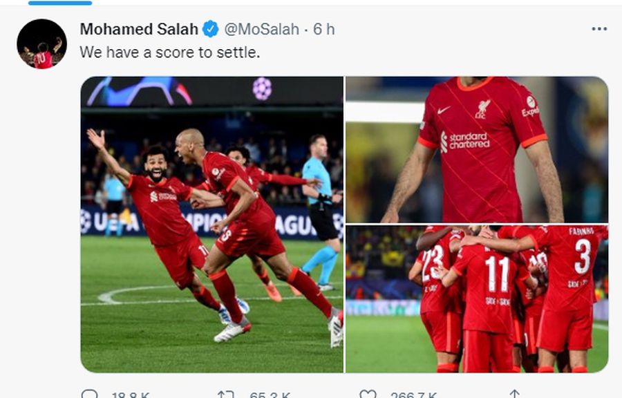 Salah, mesaj la miezul nopții pe Twitter, după calificarea lui Real Madrid în finala UCL » Ce le-a transmis spaniolilor
