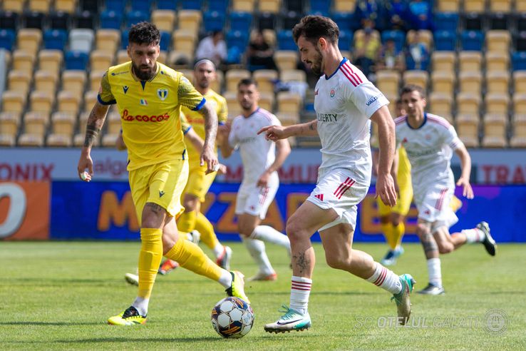 Petrolul - Oțelul, foto: facebook SC Oțelul Galați