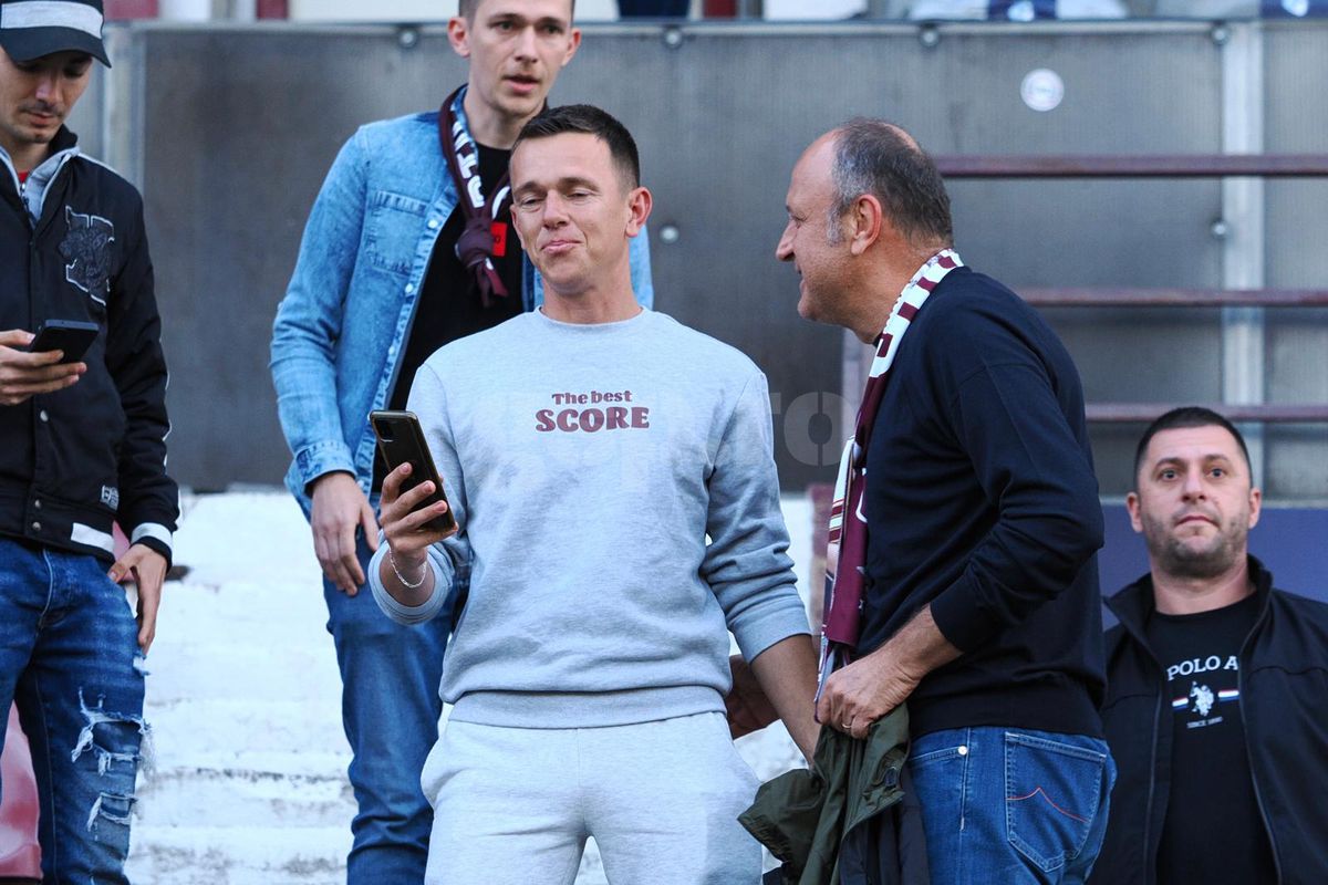Lui Șucu i-a revenit zâmbetul » Cu cine a apărut în Gruia, înainte de CFR Cluj - Rapid
