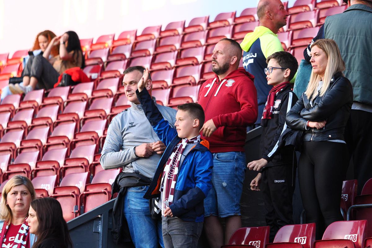 CFR Cluj - Rapid, imagini premergătoare meciului