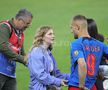 Antonia Salanta și Daniel Bîrligea, după FCSB - Dinamo 3-1, de pe Arena Națională. Foto: Ionuț Iordache (GSP.RO)