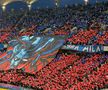 Spectacol în roșu și albastru! Galeria FCSB, superioară în duelul peluzelor: scenografia afișată în derby + dinamoviștii au răspuns cu un citat din Elisabeta Rizea