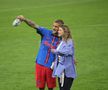 Antonia Salanta și Daniel Bîrligea, după FCSB - Dinamo 3-1, de pe Arena Națională. Foto: Ionuț Iordache (GSP.RO)