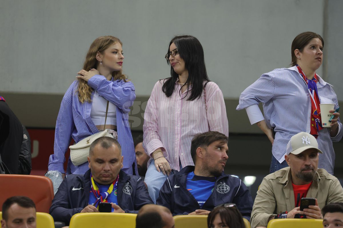 Love is in the air » Antonia și Daniel Bîrligea, momente tandre la finalul meciului FCSB - Dinamo