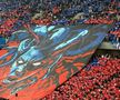 Spectacol în roșu și albastru! Galeria FCSB, superioară în duelul peluzelor: scenografia afișată în derby + dinamoviștii au răspuns cu un citat din Elisabeta Rizea
