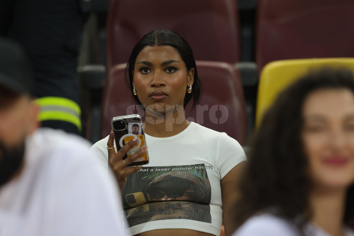 Soția lui Ngezana a atras din nou toate privirile pe Arena Națională » Cum a apărut la derby: detaliile surprinse în tribune