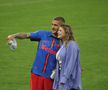 Antonia Salanta și Daniel Bîrligea, după FCSB - Dinamo 3-1, de pe Arena Națională. Foto: Ionuț Iordache (GSP.RO)