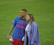 Antonia Salanta și Daniel Bîrligea, după FCSB - Dinamo 3-1, de pe Arena Națională. Foto: Ionuț Iordache (GSP.RO)