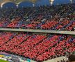 Spectacol în roșu și albastru! Galeria FCSB, superioară în duelul peluzelor: scenografia afișată în derby + dinamoviștii au răspuns cu un citat din Elisabeta Rizea