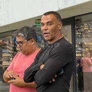 Cafu, dublu campion mondial cu Brazilia a fost la FCSB - Dinamo de pe Arena Națională. Foto: Andrei Crăițoiu (GSP.RO)