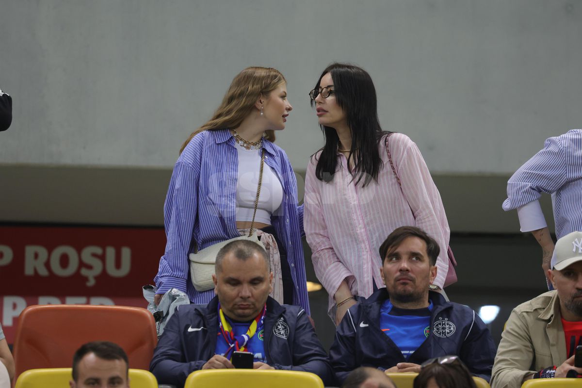 Love is in the air » Antonia și Daniel Bîrligea, momente tandre la finalul meciului FCSB - Dinamo