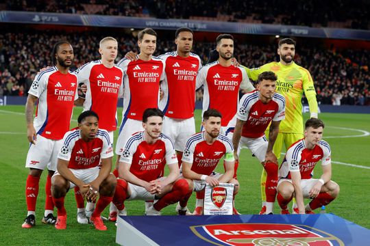 Jorginho (în mijloc pe rândul de jos) are un gol marcat în 26 de meciuri la Arsenal în acest sezon / Foto: Imago