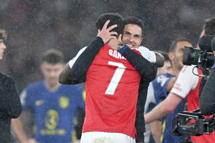 Bukayo Saka și Mikel Arteta // FOTO: Getty Images