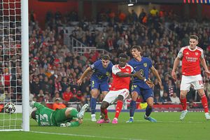 Arsenal - Atletico Madrid, pentru primul loc în finala Champions League. Saka a deschis scorul