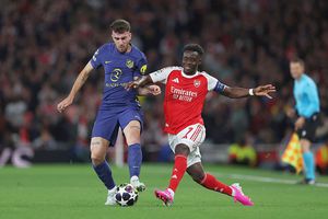 Arsenal - Atletico Madrid, pentru primul loc în finala Champions League. Saka a deschis scorul