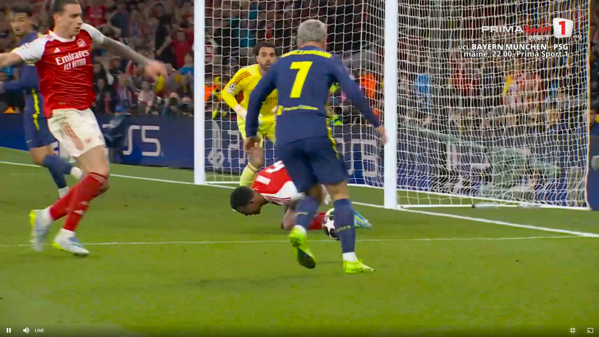 Spaniolii au răbufnit după cea mai controversată fază din semifinala Arsenal - Atletico Madrid: „Faultul este evident”