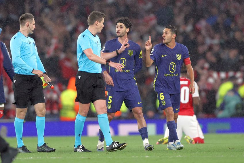 Koke (dreapta), în Arsenal - Atletico Madrid // FOTO: Imago Images