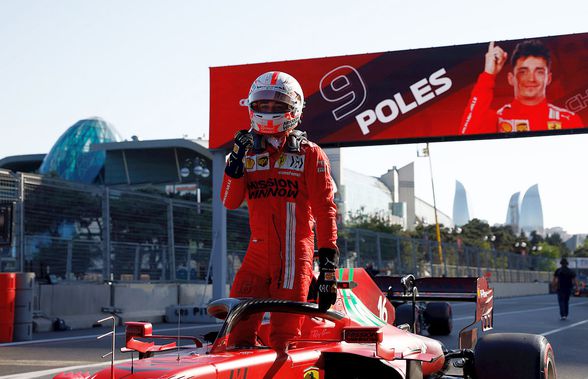 Charles Leclerc, pole-position în MP Azerbaidjanului! Calificări cu peripeții la Baku: patru steaguri roșii