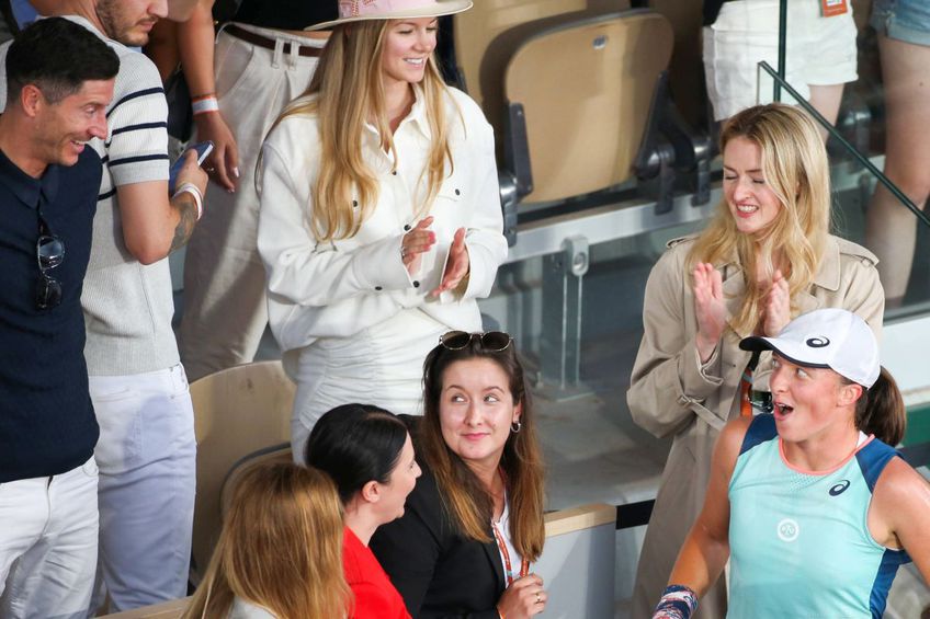 Lewandowski a fost în tribune la finala Roland Garros  // FOTO: Imago