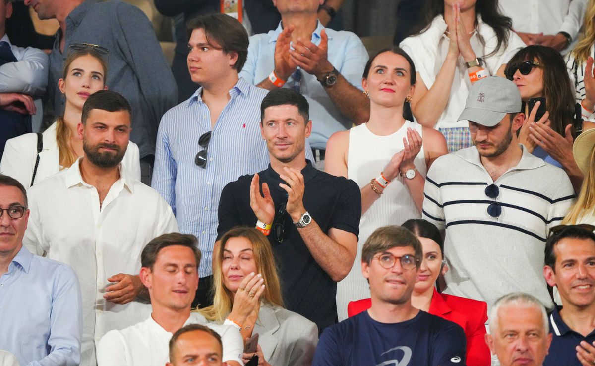 Lewandowski a fost în tribune la finala Roland Garros » Iga Swiatek, șocată când l-a văzut