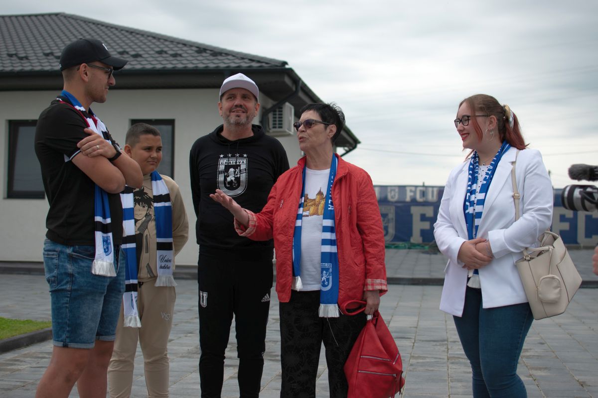 FOTO Momente emoționante cu văduva lui Petre Deselnicu, legendarul fotbalist al Craiovei » „Puiul meu, iubirea mea!”