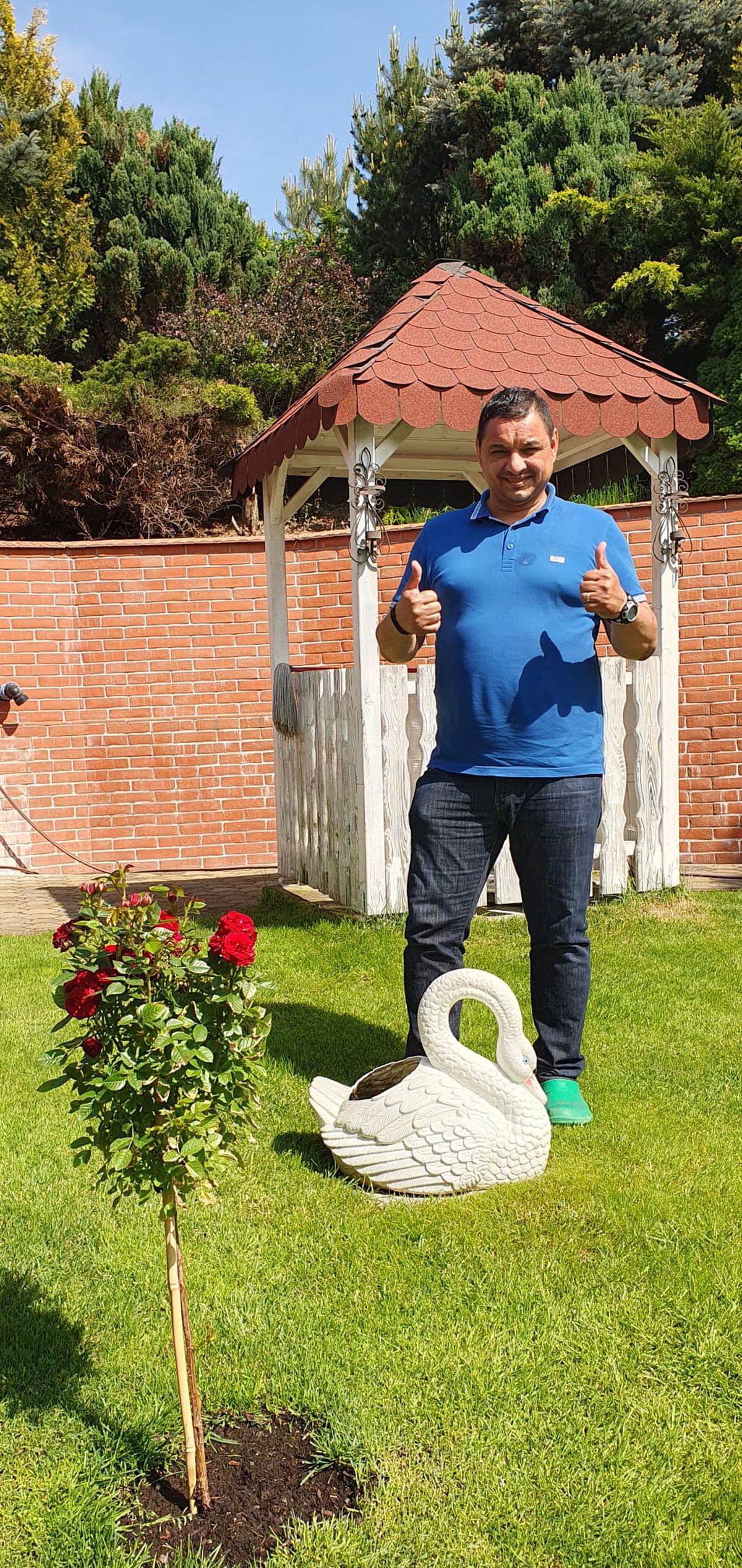 Badea „Găniță" » Ionel Ganea s-a retras în apropiere de Făgăraș și și-a ridicat o fermă. Are găini și oi de rasă