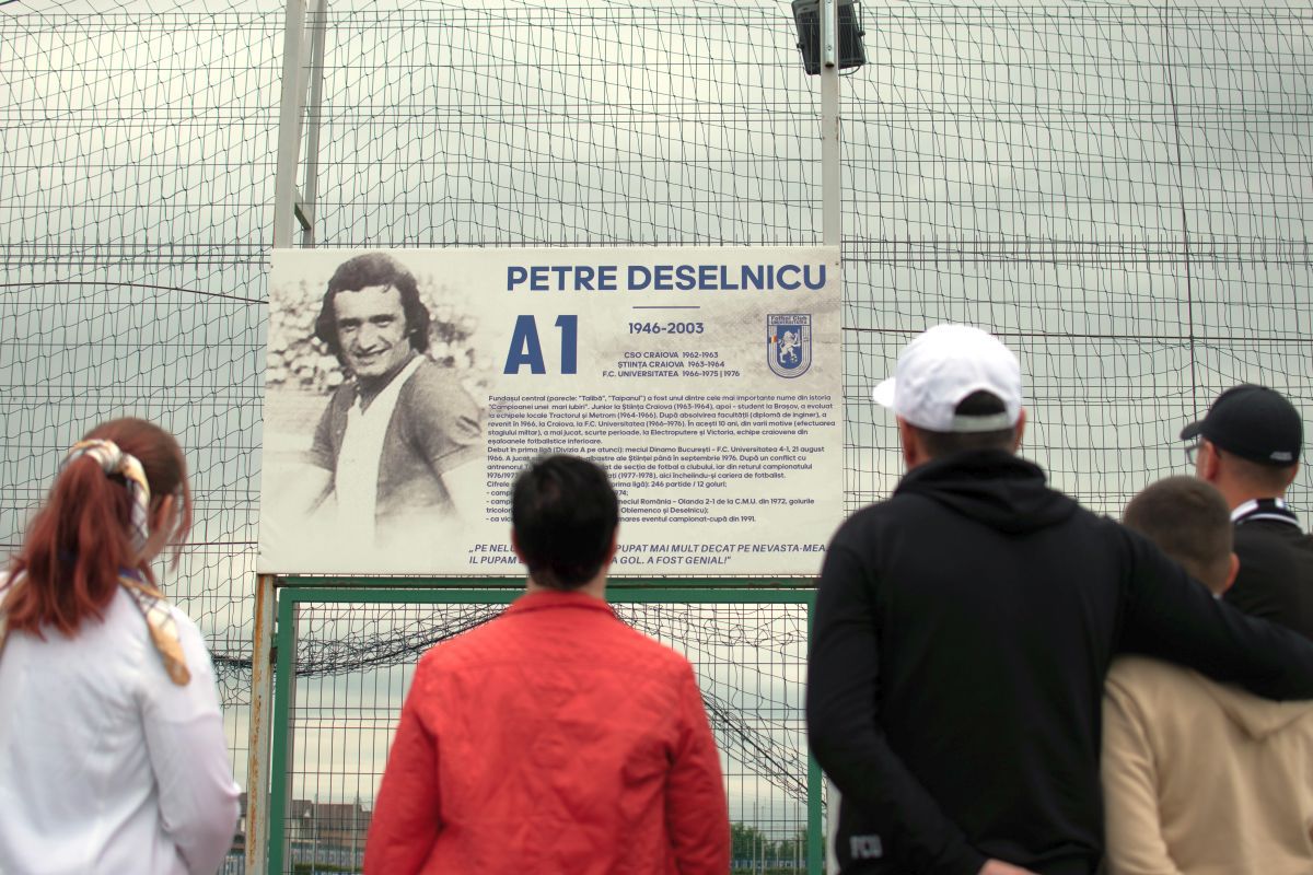 FOTO Momente emoționante cu văduva lui Petre Deselnicu, legendarul fotbalist al Craiovei » „Puiul meu, iubirea mea!”