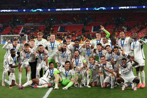 Real Madrid sărbătorind câștigarea Champions League pentru a 15-a oară / Foto: Getty Images