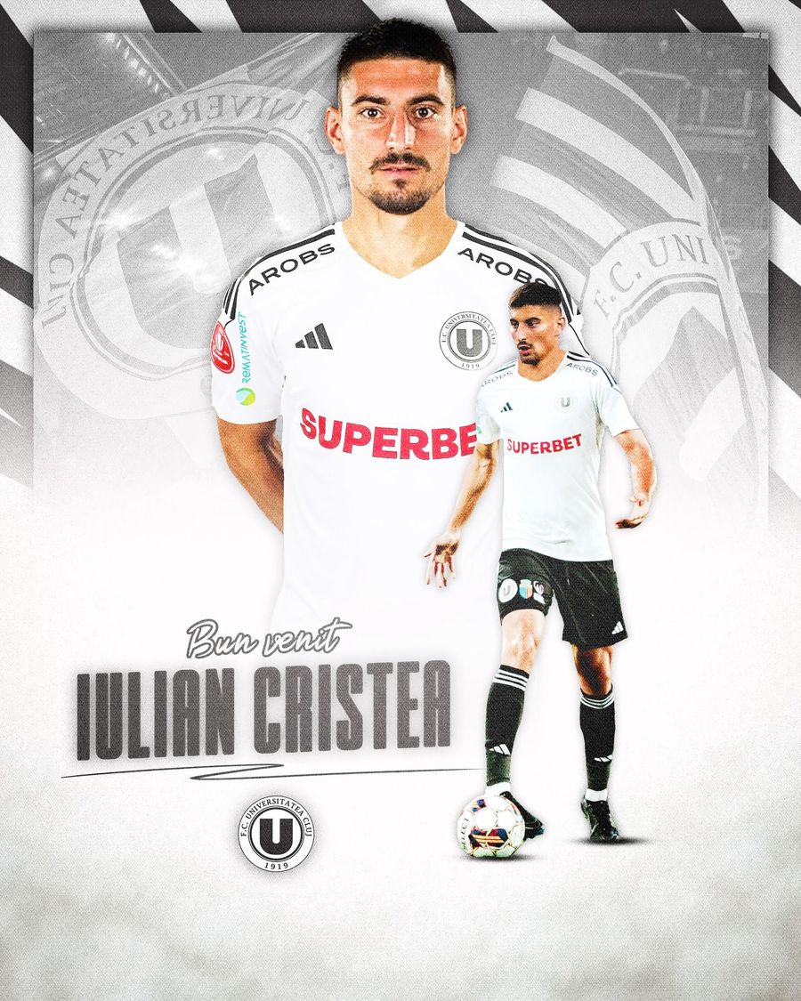 „Bun venit, Iulian Cristea!” » A fost dat afară de Rapid, iar astăzi a fost prezentat la noua echipă din Superliga
