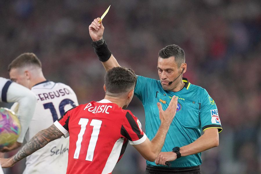 Maurizio Mariani a condus meciul Austria - România 2-1 din preliminariile CM 2026 / Foto: Imago Suspendat în Serie A, top în Liga Campionilor » Ce meci are arbitrul care a inventat un penalty contra lui Inter!