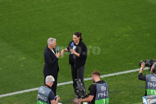 Bastian Schweinsteiger și Esther Sedlaczek. Spania - Franța, semifinală Liga Națiunilor. Foto: Ionuț Iordache (GSP)