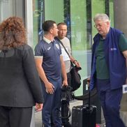 Gino Iorgulescu, sosind la hotelul din Viena unde naționala României e cazată / FOTO: GSP