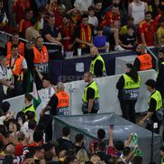 Incidente la finalul meciului Spania - Franța din Liga Națiunilor. Foto: Ionuț Iordache (GSP.RO)