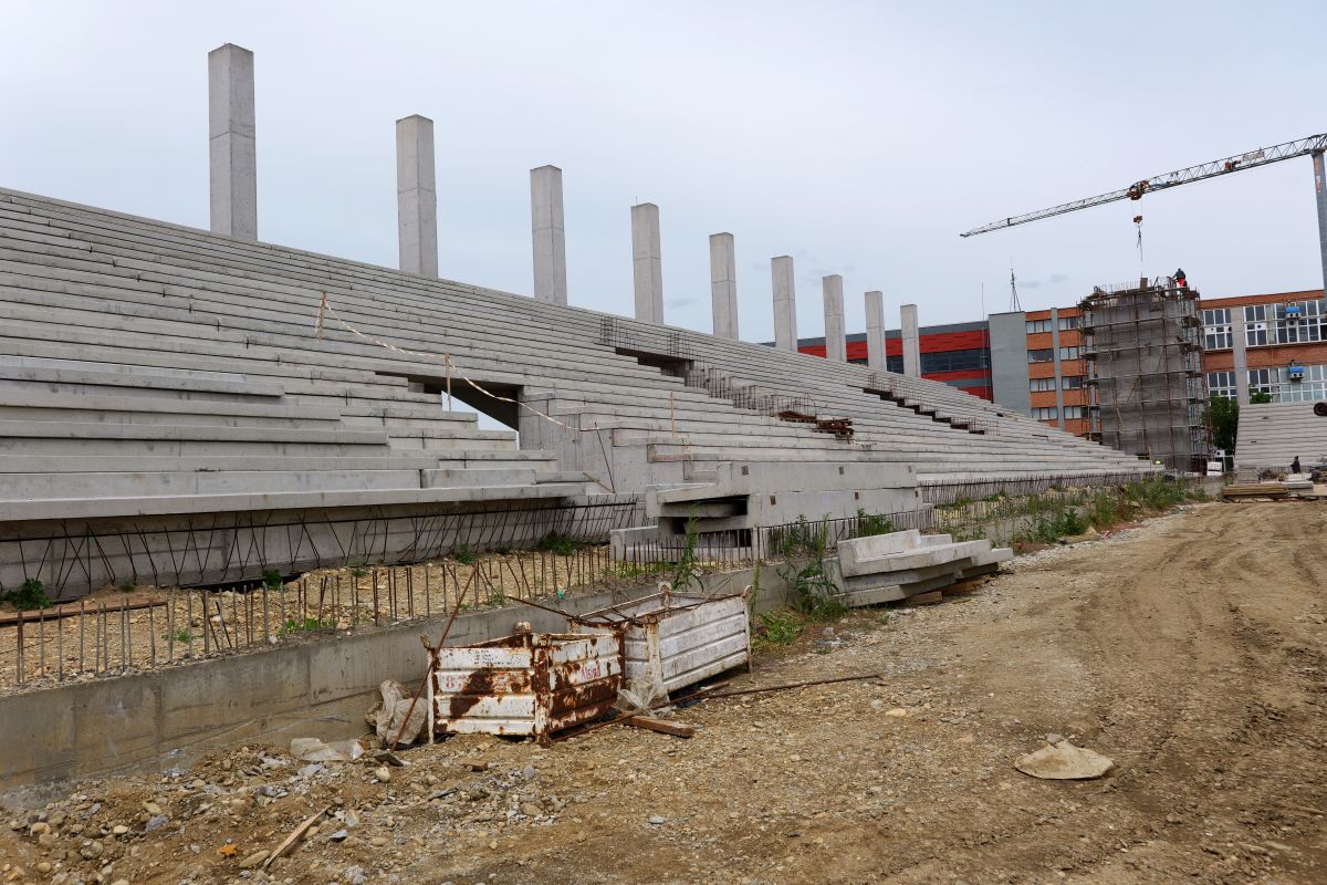 Stadionul finanțat din bugetul local prinde contur » Dominic Fritz: „60% din lucrări sunt gata!”