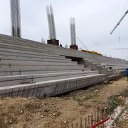Stadiul lucrărilor la stadionul „Eroii Timișoarei” / FOTO: Cristi Preda (Gazeta Sporturilor)
