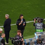 Bastian Schweinsteiger și Esther Sedlaczek. Spania - Franța, semifinală Liga Națiunilor. Foto: Ionuț Iordache (GSP)