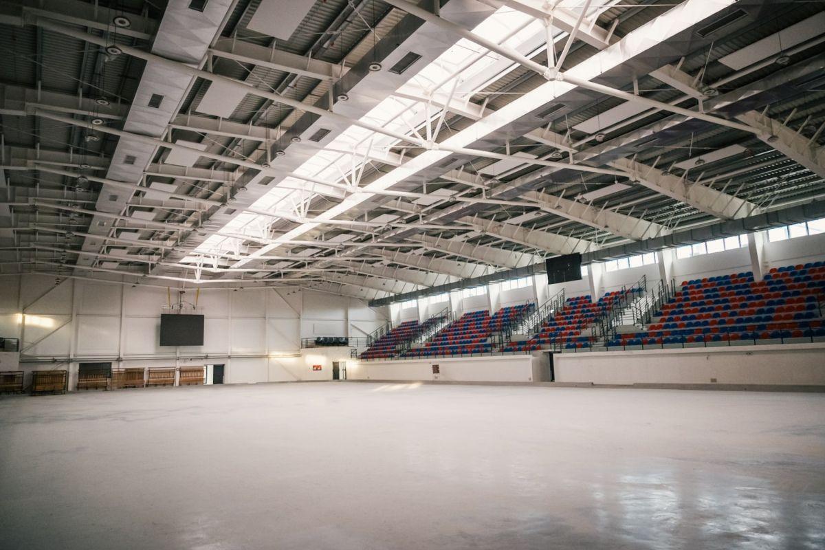 Care e stadiul lucrărilor la patinoarul din Târgu Mureș » Investiția e de 10 milioane de euro