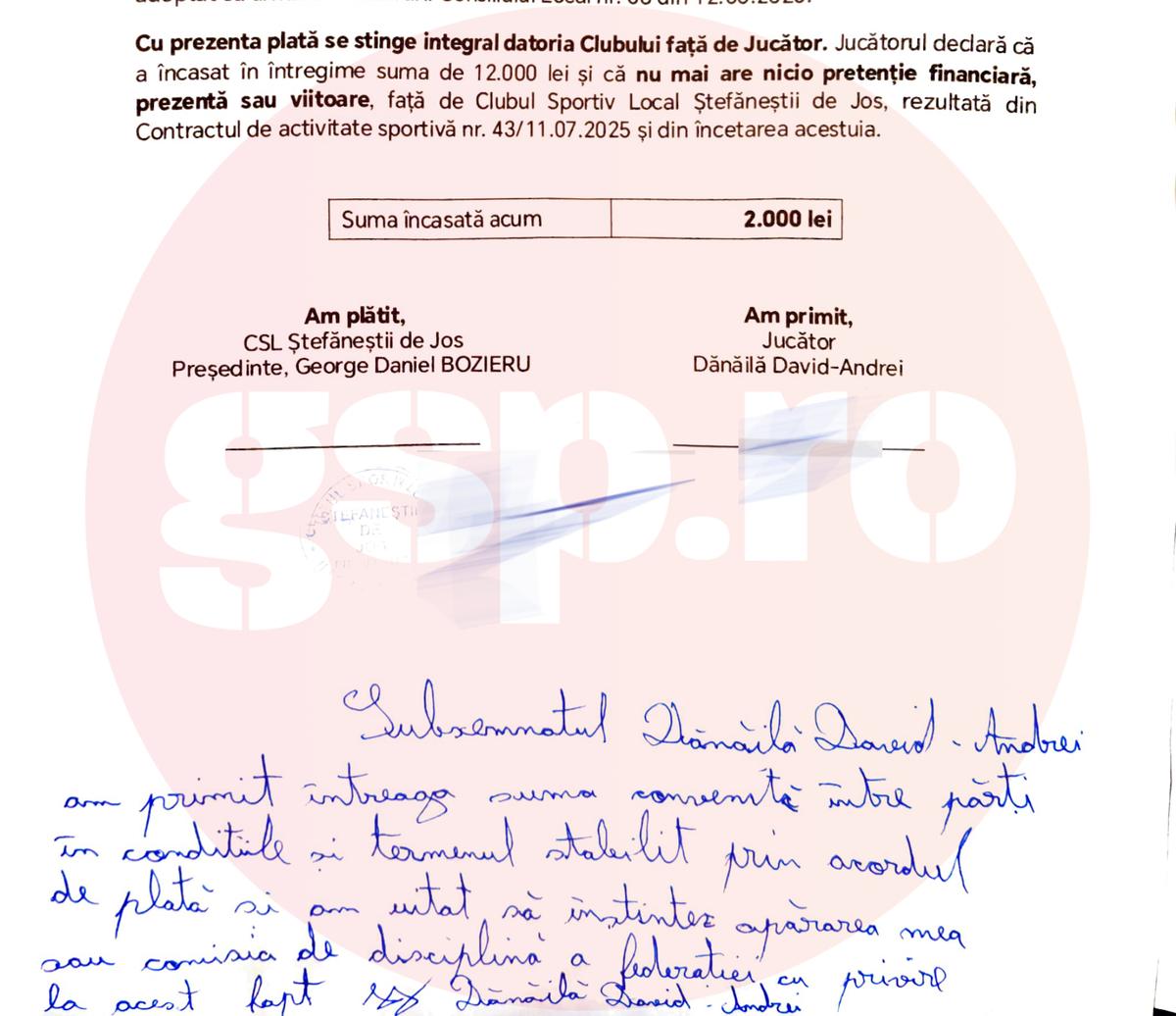Scandal CSL Ștefăneștii de Jos
