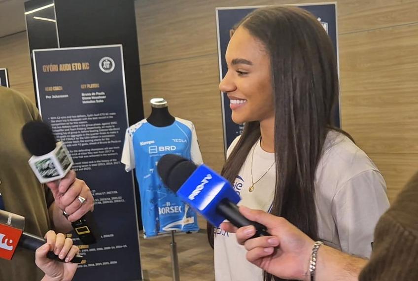 Elizabeth Omoregie (29 de ani) este optimistă înaintea semifinalei cu Metz, dar simte lipsa Cristinei Neagu (37 de ani). Vrea să îi dedice un eventual triumf fostului număr 8 de la CSM București.
