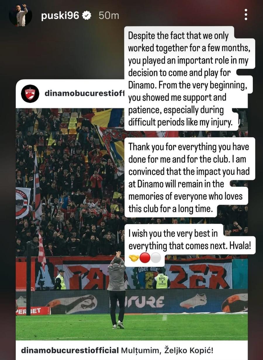 Cum s-a produs ruptura dintre Zeljko Kopic și Dinamo: „Vrea doar jucători scumpi” vs „Am dat atâtea liste și degeaba”